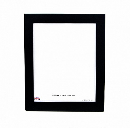 Photo frame in a smooth black finish